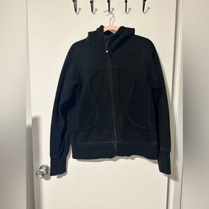 lululemon athletica Black Full-Zip Scuba Hoodie Sweater